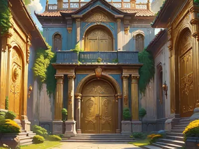Golden Doored Mansion